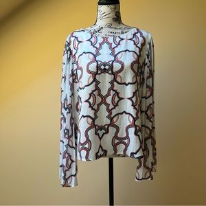 Catherine Malandrino White Long-sleeve Blouse